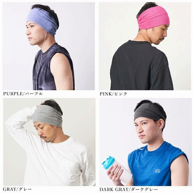 タック加工 のびのび パイル ターバン ヘアバンド | 【公式】ゆるい