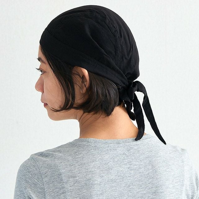 レーヨンバンダナキャップ【無地】 | メンズ レディース 秋冬 三角巾 料理 スポーツ 汗止め 医療用帽子 抗がん剤