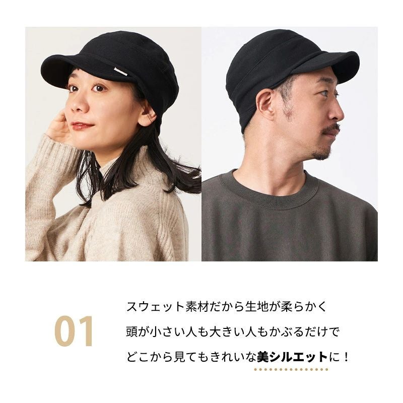 シンプル ステッチ ワークキャップ
