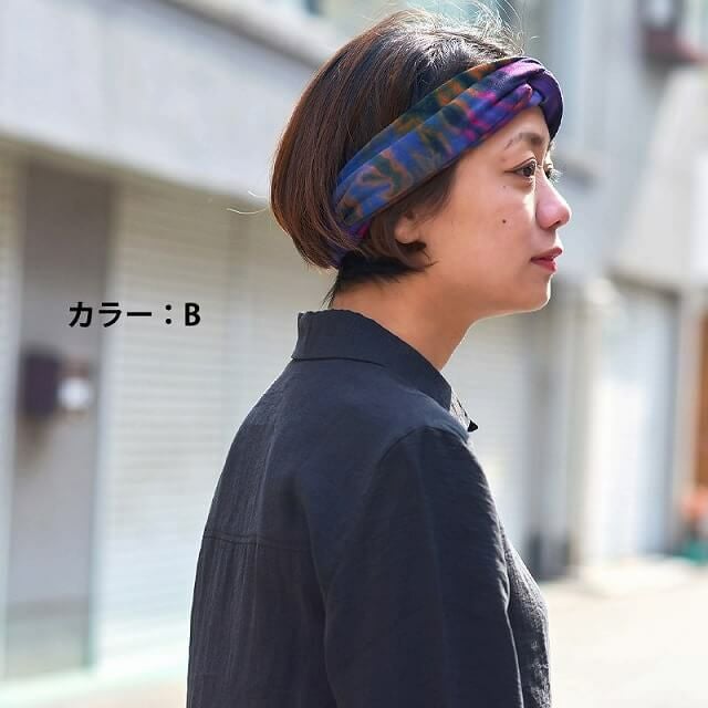タイダイ クロス バンダナ ターバン ヘアバンド #TD