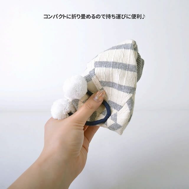 ベビー ： しょっかく ボーダー キャップ