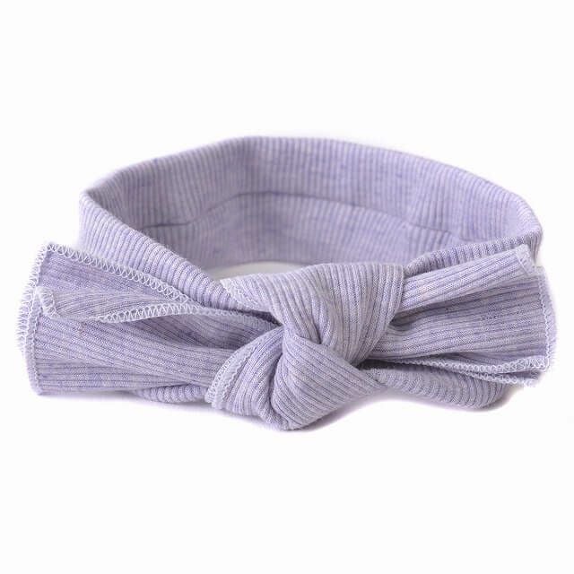 ベビー： オーガニックコットン リブ ヘアバンド