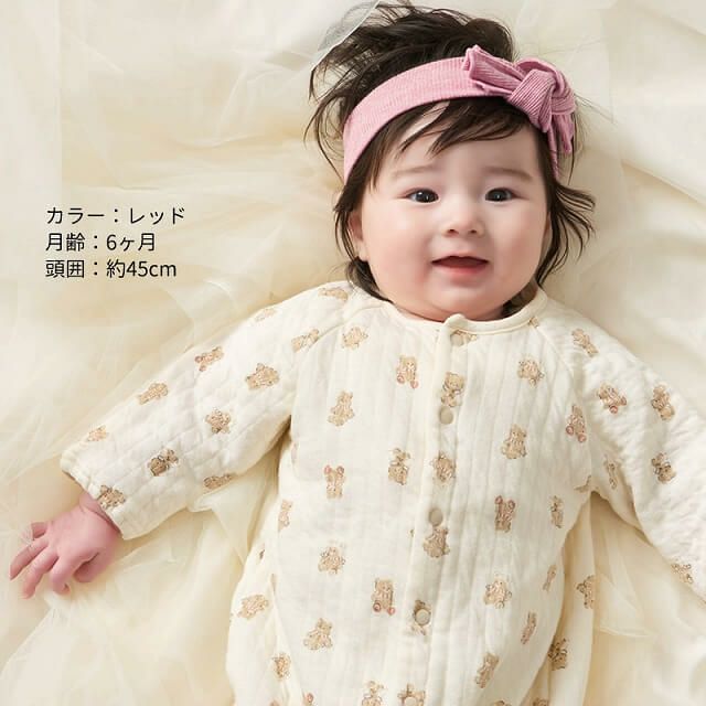 ベビー： オーガニックコットン リブ ヘアバンド