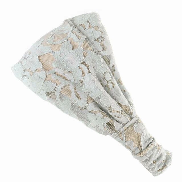 レース カラー バンダナ ターバン ヘアバンド