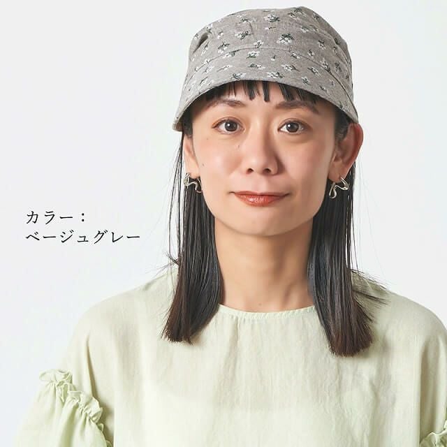つば付き バンダナ コットン キャップ #KH