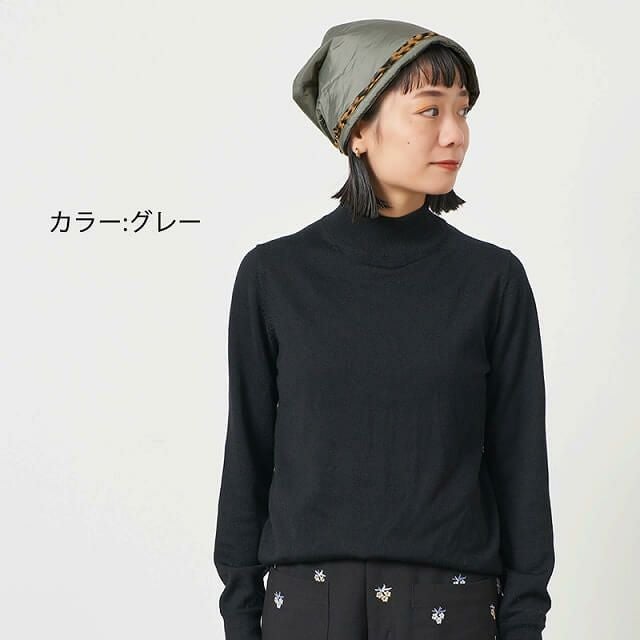 CHARM レオパード ロール ベレー ワッチ