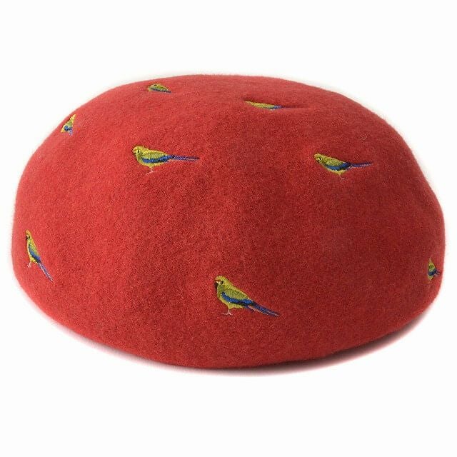 リカモ アニマル 刺繍 バスクベレー帽【JOY】