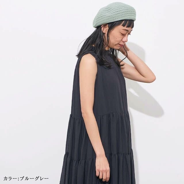 Drad 透かし編み ベレー帽