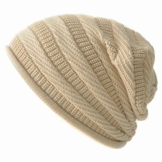 YONK コットン ボーダーニット ビーニー ワッチ