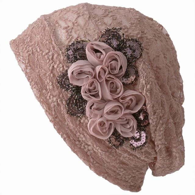 CHARM Flare フラワー コサージュ メッシュ デザインワッチ