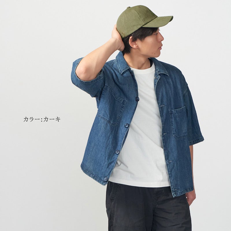 Twu ロングバイザー リネン キャップ