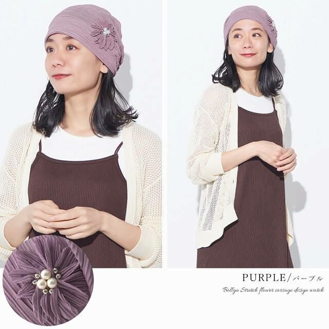 CHARM Bollga ストレッチ フラワー コサージュ デザインワッチ