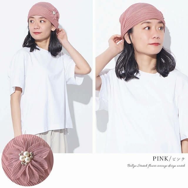 CHARM Bollga ストレッチ フラワー コサージュ デザインワッチ