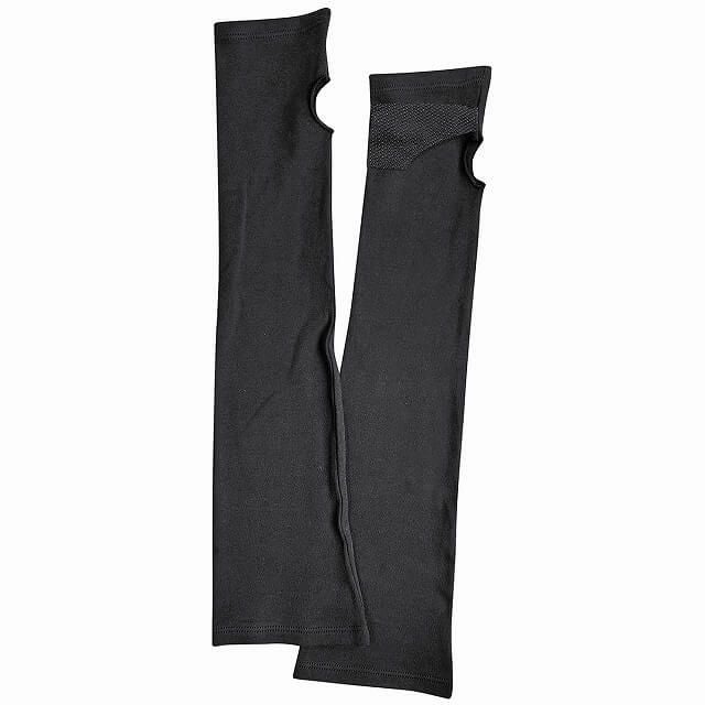 滑り止め付き コットン UVカット アームカバー（指穴タイプ）