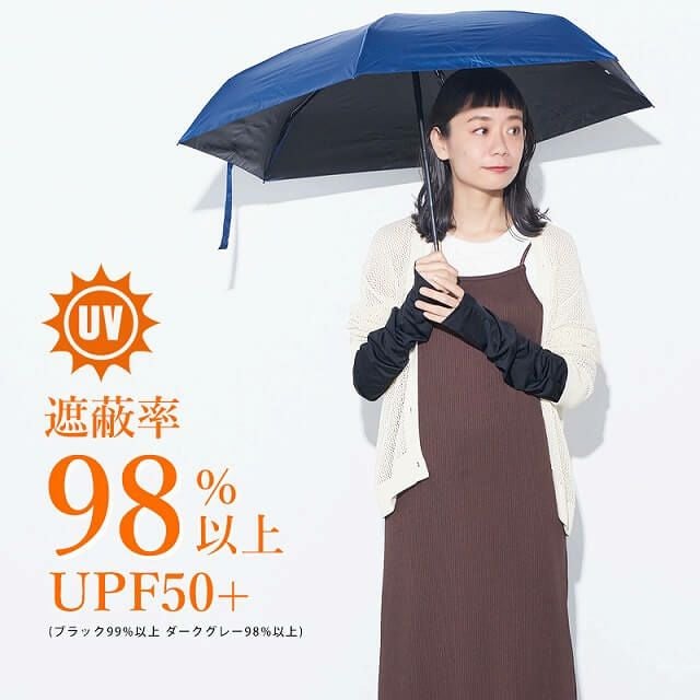 接触冷感 ナイロン UVカット アームカバー セット(ショート・ロング)