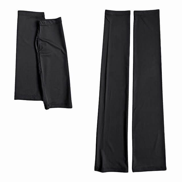 接触冷感 ナイロン UVカット アームカバー セット(ショート・ロング)