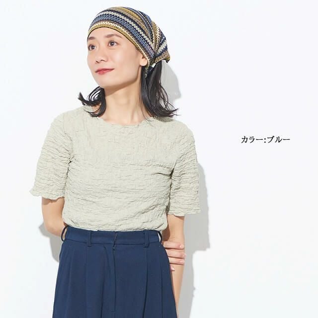 MESH カラー バンダナ ヘアバンド