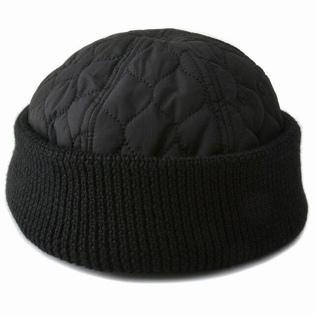 WAVE キルト＆ニット フィッシャーマンキャップ