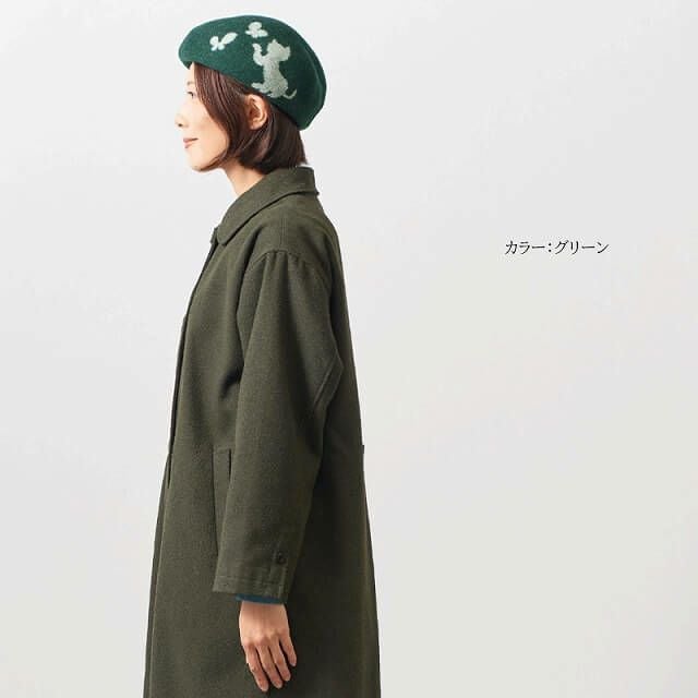 日本製 ウィンター キャット ウールベレー帽