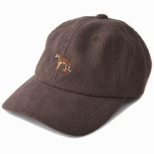 GRO コーデュロイ UVカット アニマル刺繍 キャップ