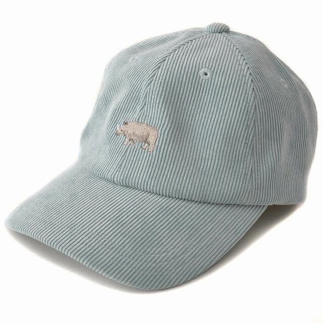 GRO コーデュロイ UVカット アニマル刺繍 キャップ