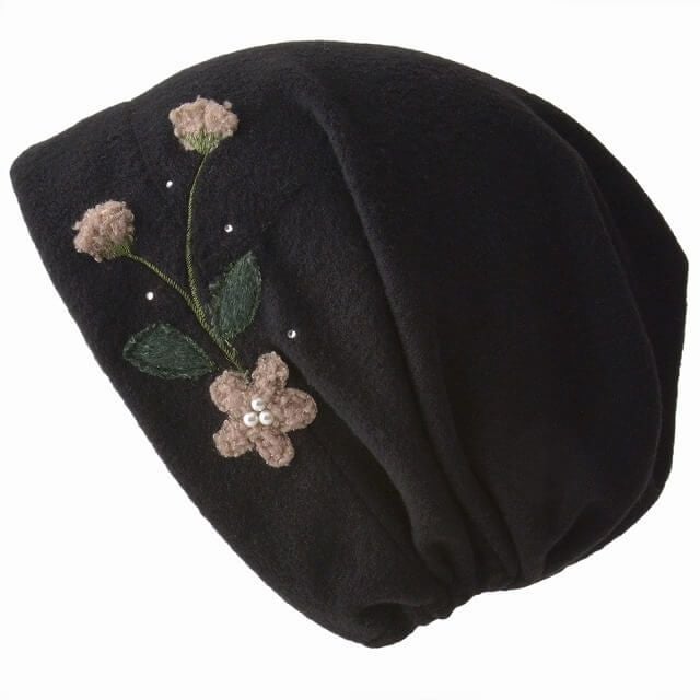 CHARM MOCO フラワー刺繍 フリース デザインワッチ