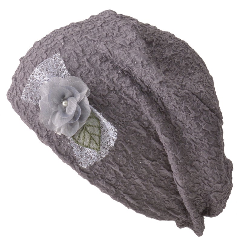 CHARM Kuoji フラワーコサージュ付き ラメ ストレッチ デザインワッチ