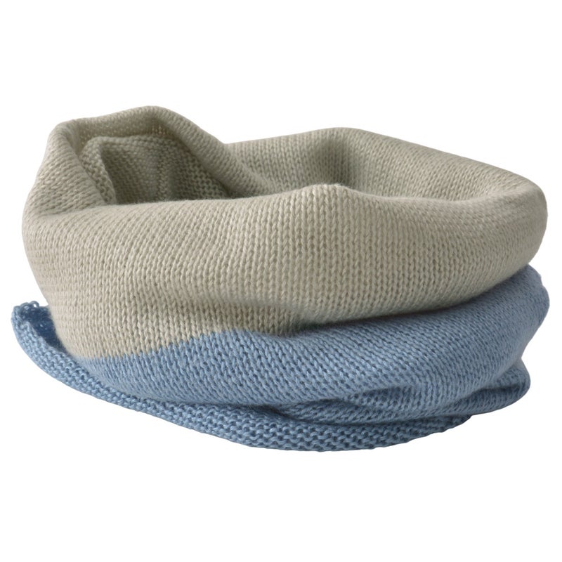 日本製 2TONE ふわふわシルク 3way ネックウォーマー