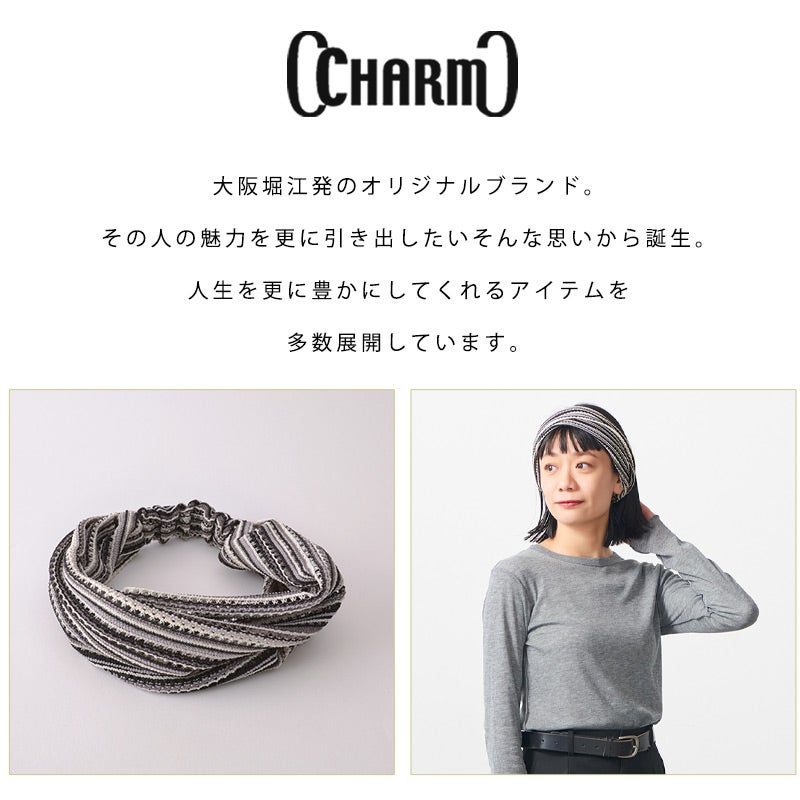 メッシュ カラー バンダナ ヘアバンド