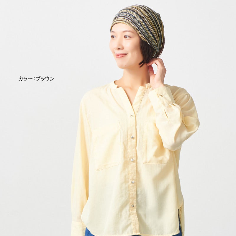 メッシュ カラー バンダナ ヘアバンド