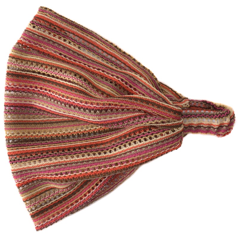 メッシュ カラー バンダナ ヘアバンド