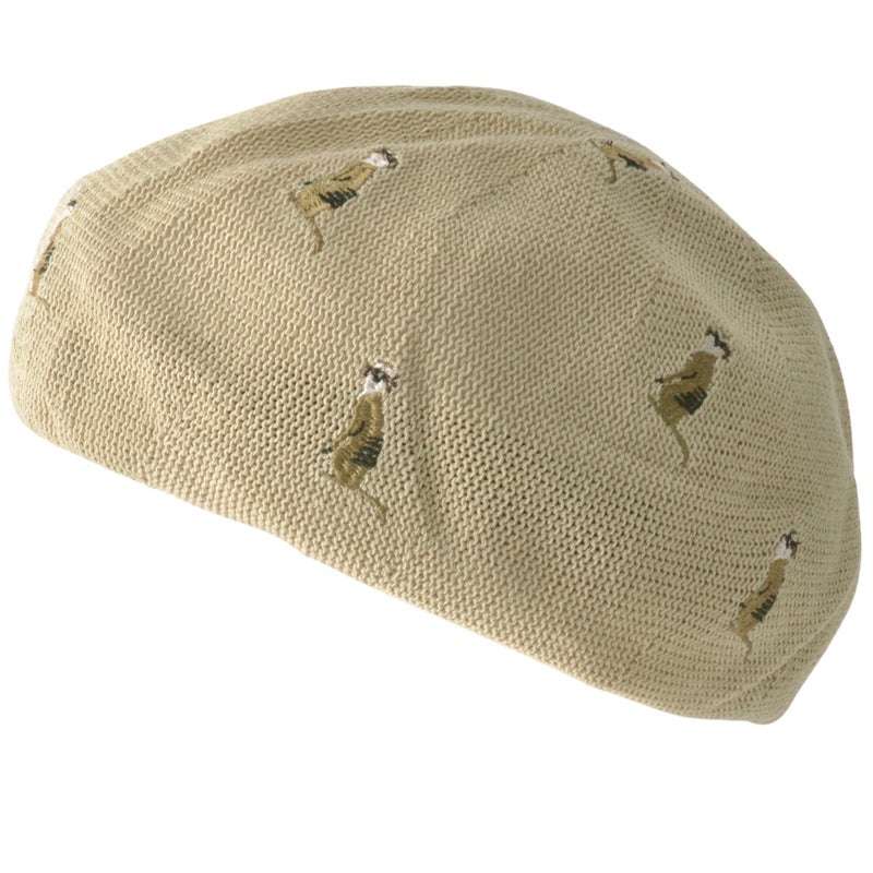 LOWELL アニマル 刺繍 サーモ ベレー帽