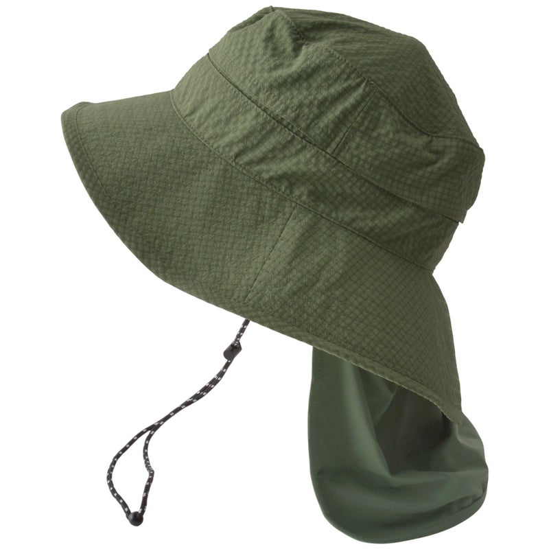 CANOPY ネックカバー&あご紐付き UVカット アドベンチャーハット