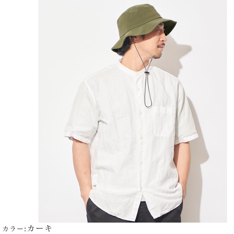 PUNCHING あご紐付 トップメッシュ バケットハット