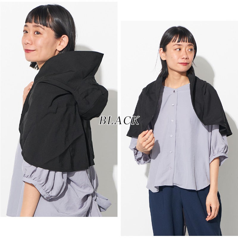 美々帽子 遮光 UVカット ケープ一体型 ハット