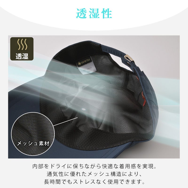GORE-TEX 防風 シンプル ナイロン キャップ