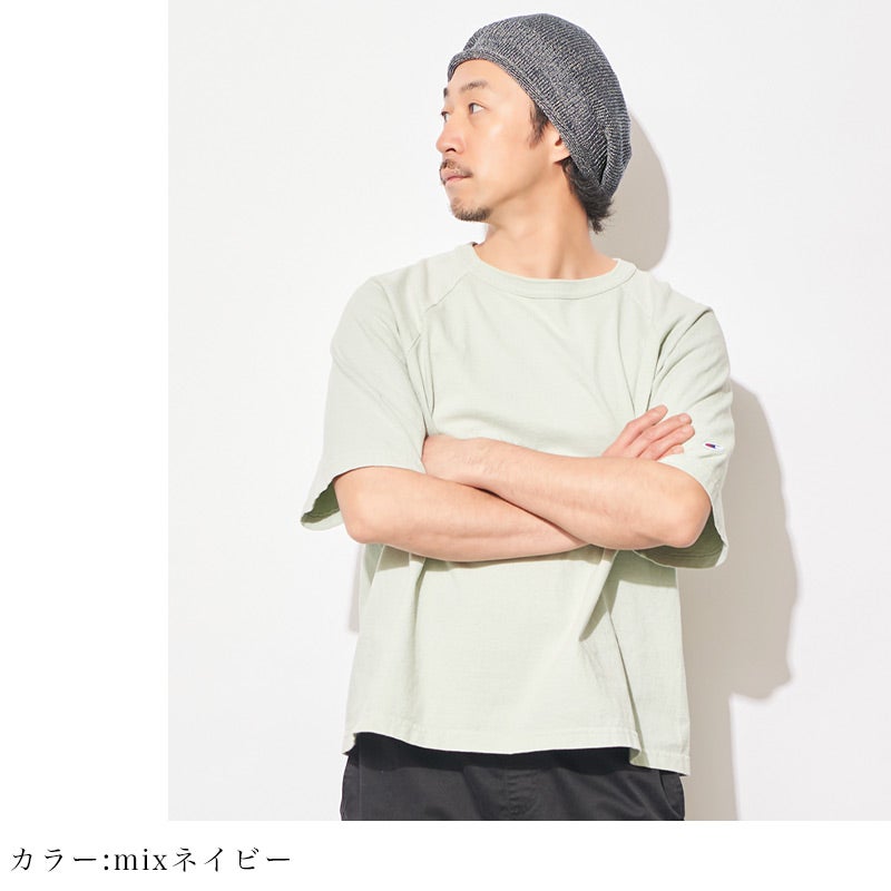 kuru シルク混 リネン ロール ビーニーワッチ